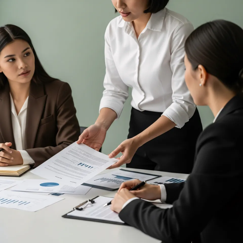 Aperto de mão durante reunião